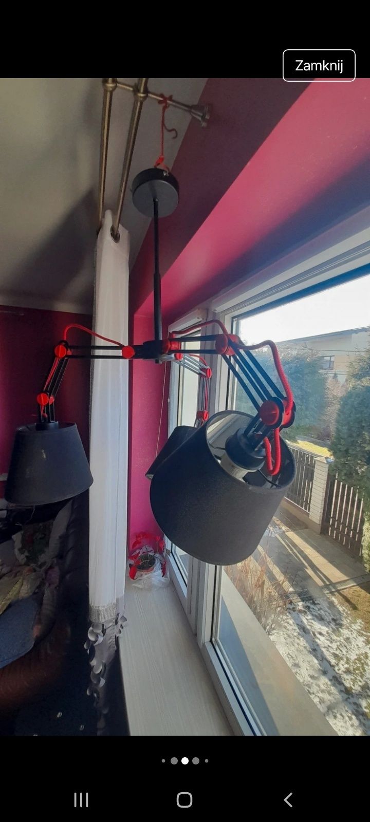 Lampa trójramienna Anakin black