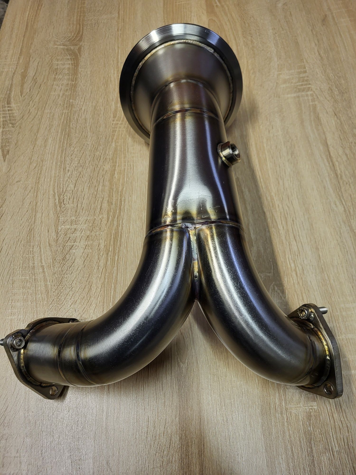 Даунпайп AUDI S4 S5 B9 F5 3.0T Downpipe HEAT SHIELD