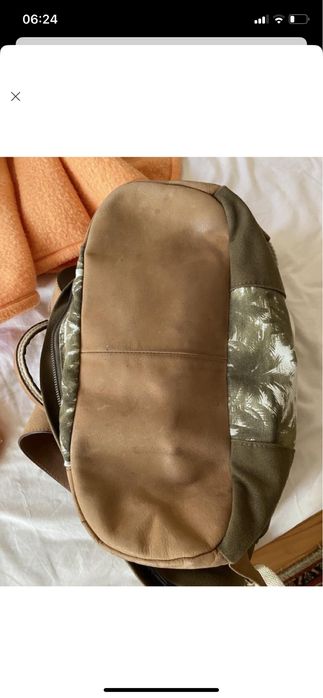 Рюкзак zara текстиль/шкіра