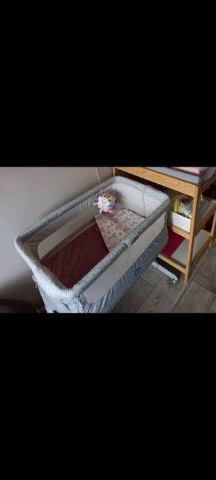 Next2me Dream Silver jak nowe łóżeczko dostawne dostawka stan idealny