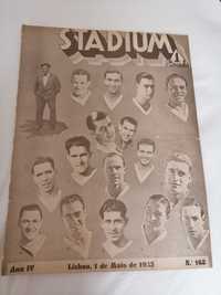 CÂNDIDO /Seleção de PORTUGAL 1935 Jogo XII c/Espanha Revista STADIUM