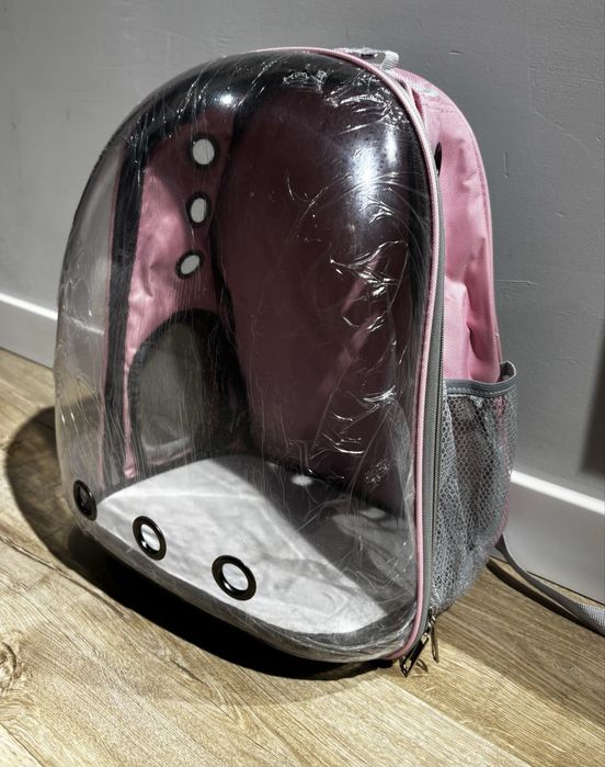 Duży XXL transporter dla kota plecak różowy nowy