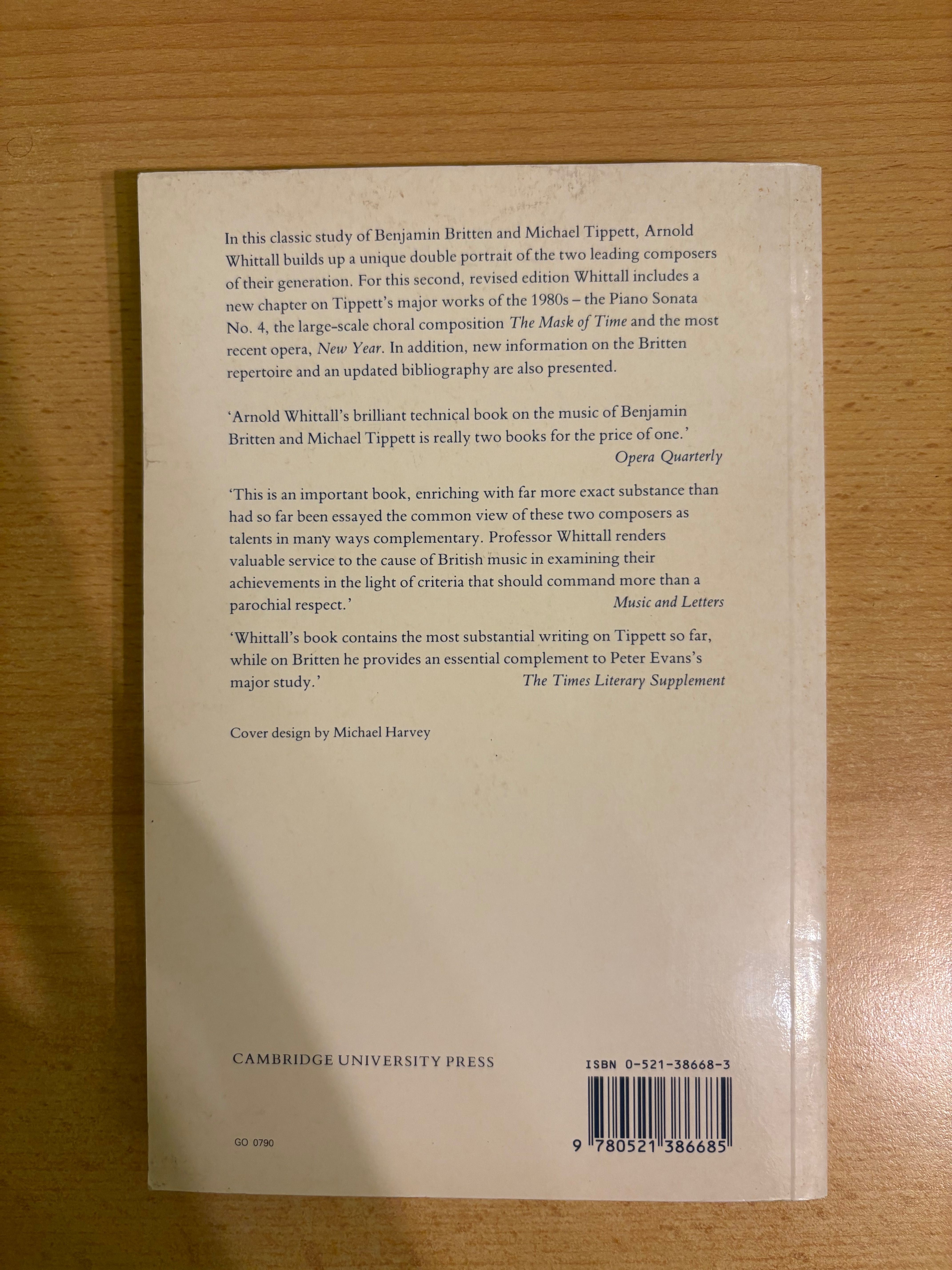 The Music of Britten and Tippett - Arnold Whittall