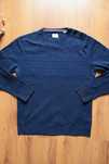 Sweter Jack and Jones r. M niebieski dł. rękaw bawełniany męski