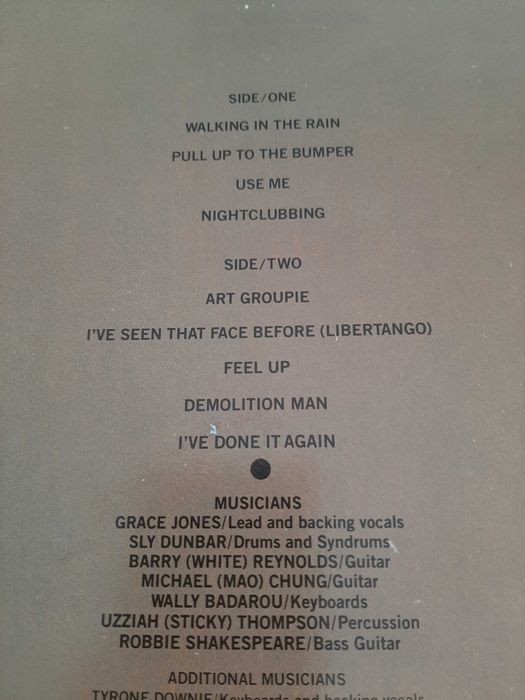 Grace Jones - Nightclubbing - Germany - Vinil LP