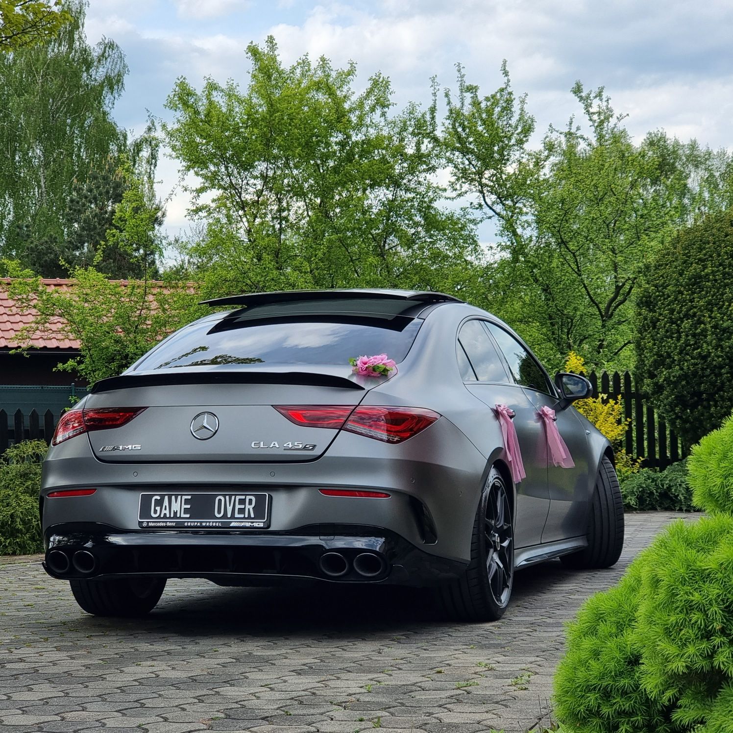 Nowy Mercedes CLA45s AMG  Samochód do ślubu wesele auto ślub kierowca