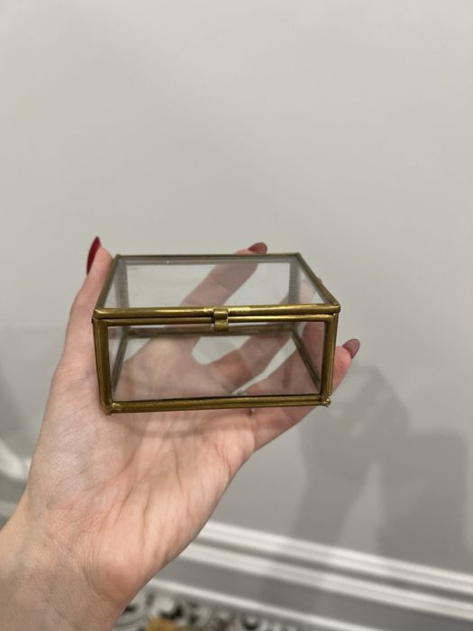 Комплект скляних шкатулок