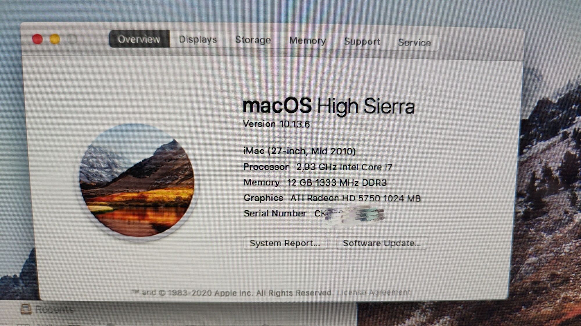 Komputer iMac 27" 2010