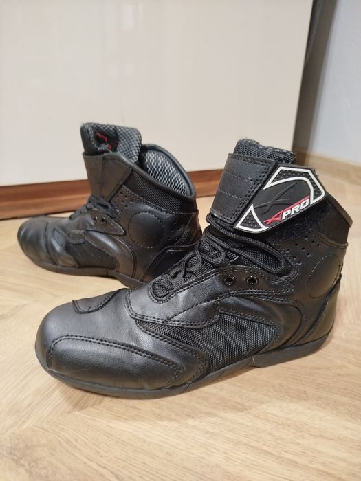 Buty motocyklowe X PRO r39, skórzane, protektory