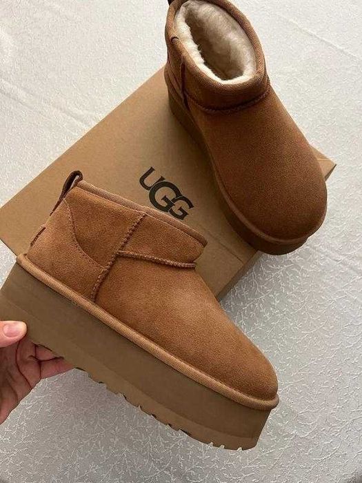 Угги/Угг/Уггі/Уги/Угі/UGG Australia Ultra Mini Platform 5 см Chestnut