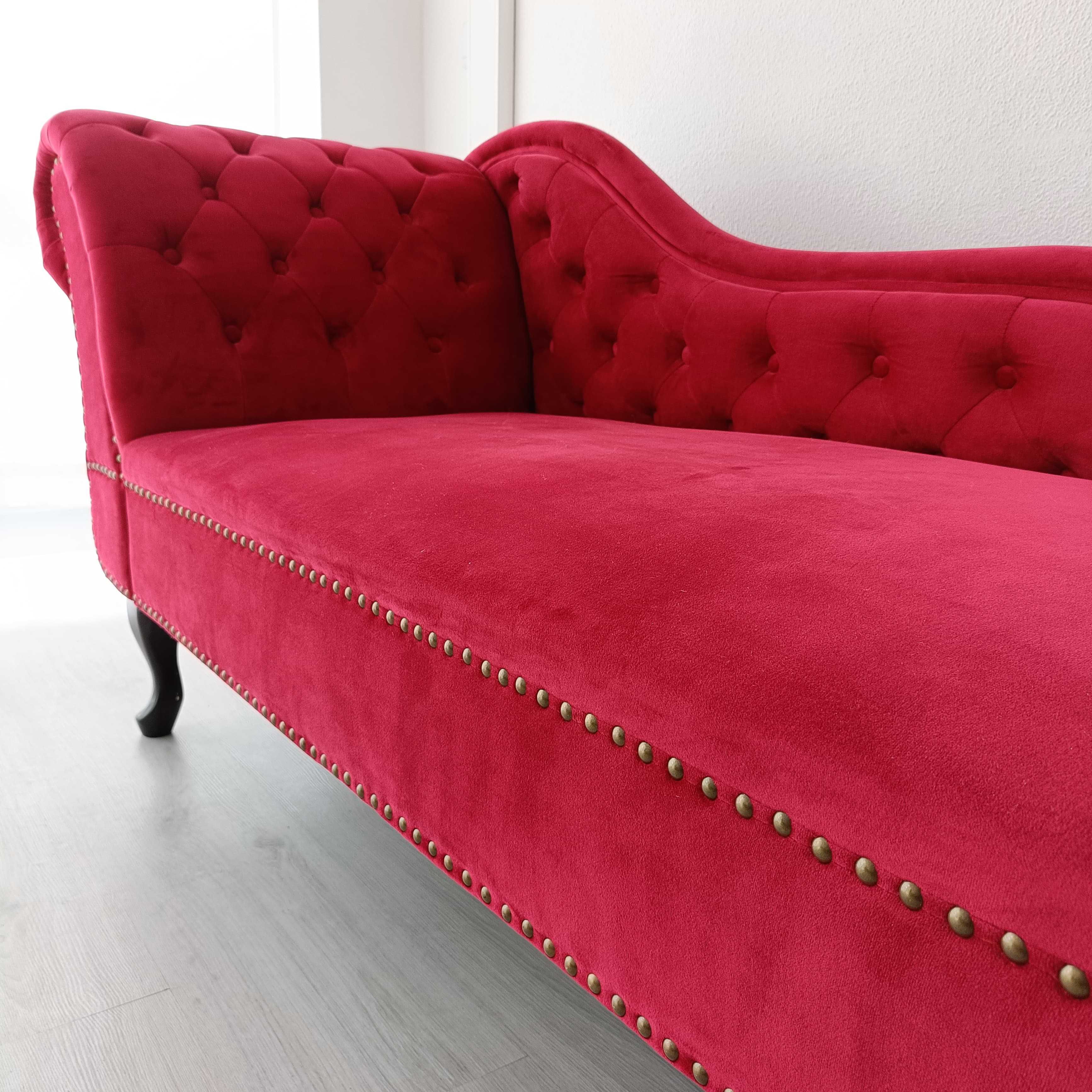 Sofa chaise long veludo