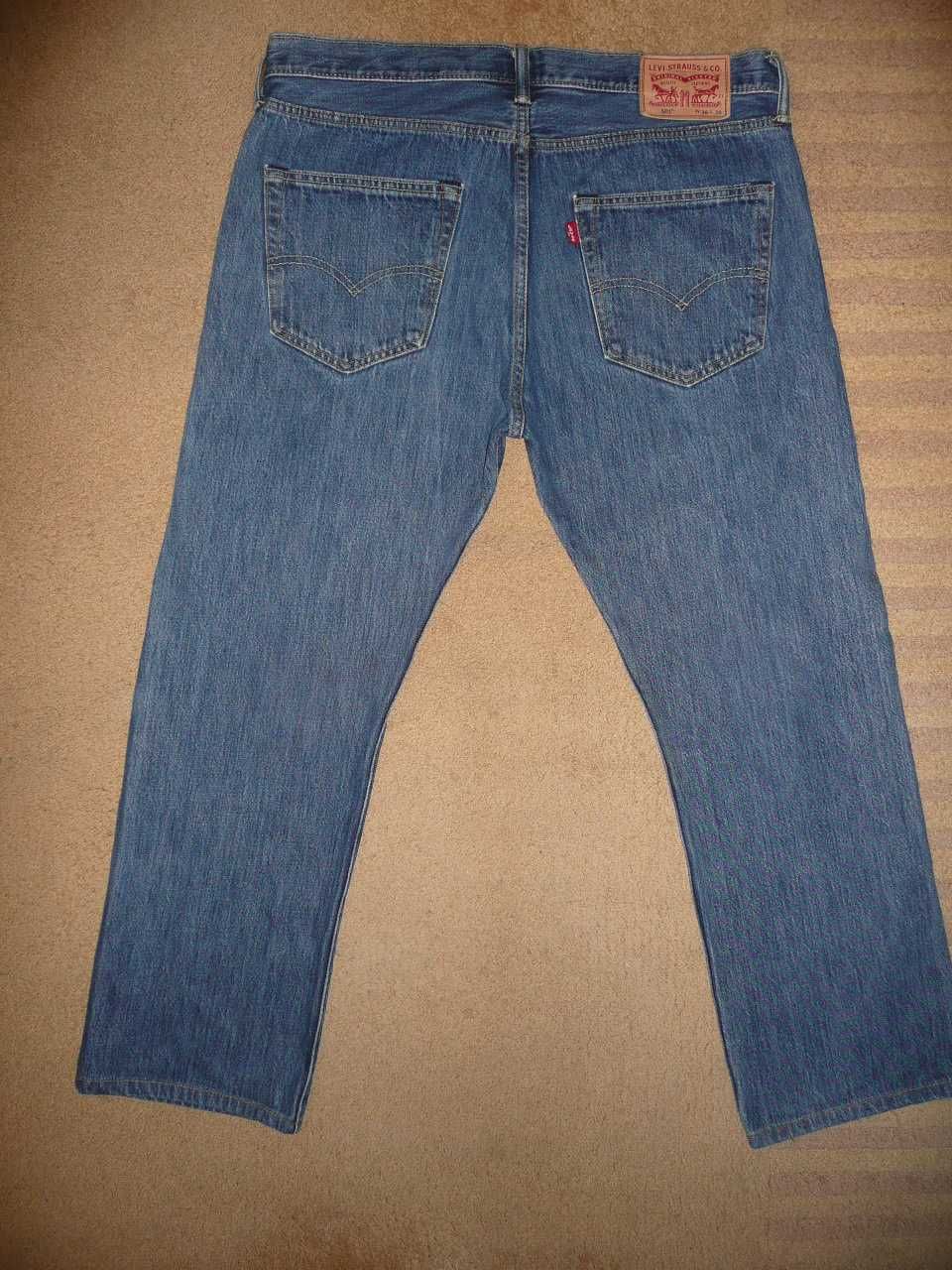 Spodnie dżinsy LEVIS 501 W36/L29=47,5/96cm jeansy