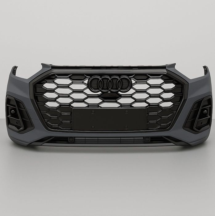 Передній бампер в стилі RS на Audi Q5 SQ5 80A 2020-2024 audi q5 sline