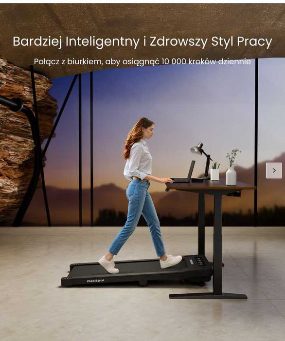 Nowa bieżnia 2w1 do biegania / pilot / FlexiSpot / fitness !A3328!
