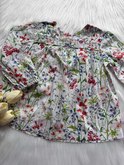 Koszula niemowlęca w kwiaty jak Newbie rozmiar 80/86