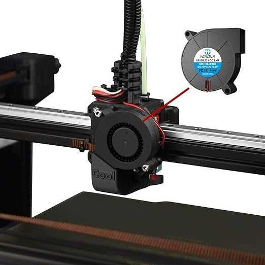 WINSINN 5015 wentylator 12 V do drukarki 3D 4 szt