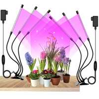 Zestaw 2 klipsy 6 lamp do uprawy roślin 60 LED z timerem oświetlenie