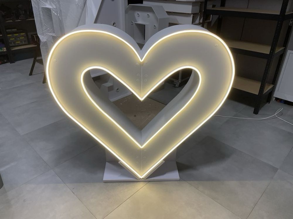 Serce Neon Dekoracja napis led