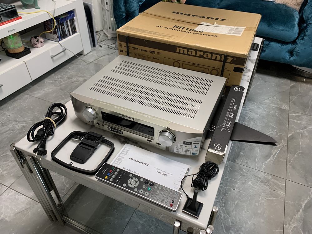 Amplituner Marantz NR1608 ATMOS 7.2 HDMI USB WIFI 4K 7x90W Bluetooth