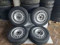 4x KOŁA FELGI STALOWE  7H0601027D VW R16 5X120 OPONY RADIAL RA28E 205/65R 16C