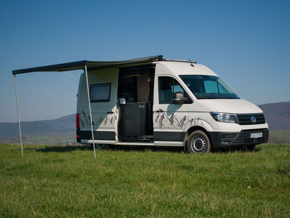 VW Crafter 2017r. Kamper Camper CamperVAN - zabudowa ALU. Idealny stan