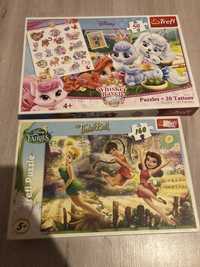 2 x Puzzle Trefl Dzwoneczek i zwierzatka ksiezniczek Disney