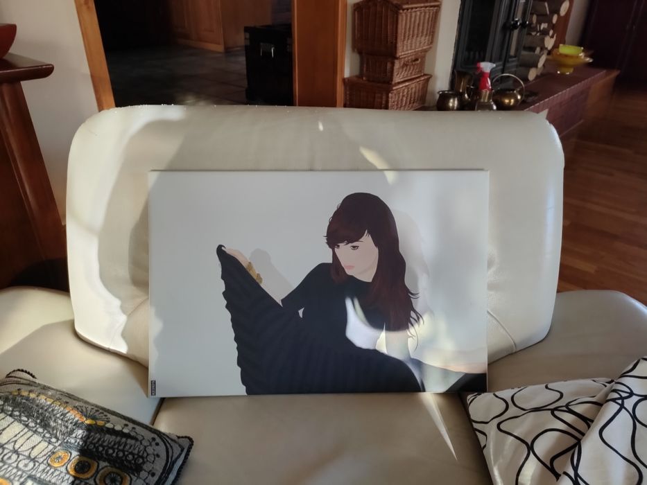 Obraz  "dziewczyna w czerni"