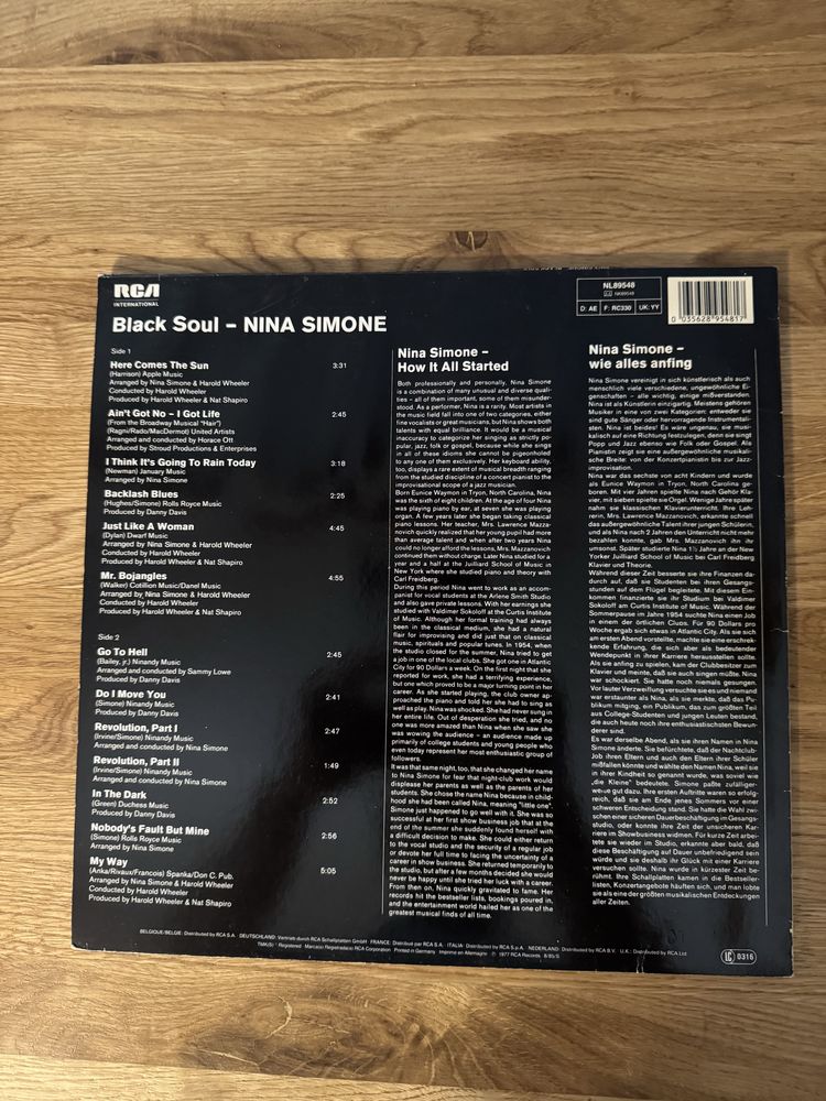 Nina Simone. Black Soul. LP