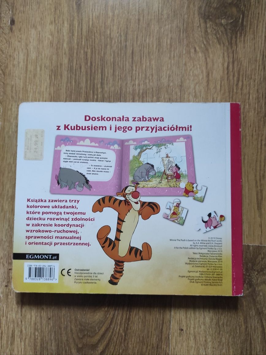 Książeczka Kubuś + 3 puzzle w środku