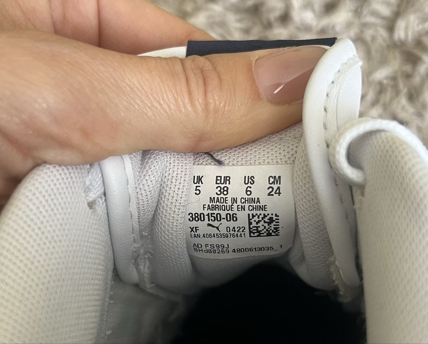 Стильні кеди, кросівки Puma 38 розміру