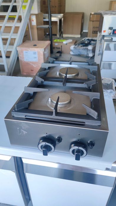 Fogão a gás 2 queimadores industrial para restaurante