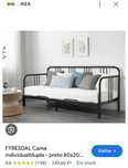 Cama ferro preta