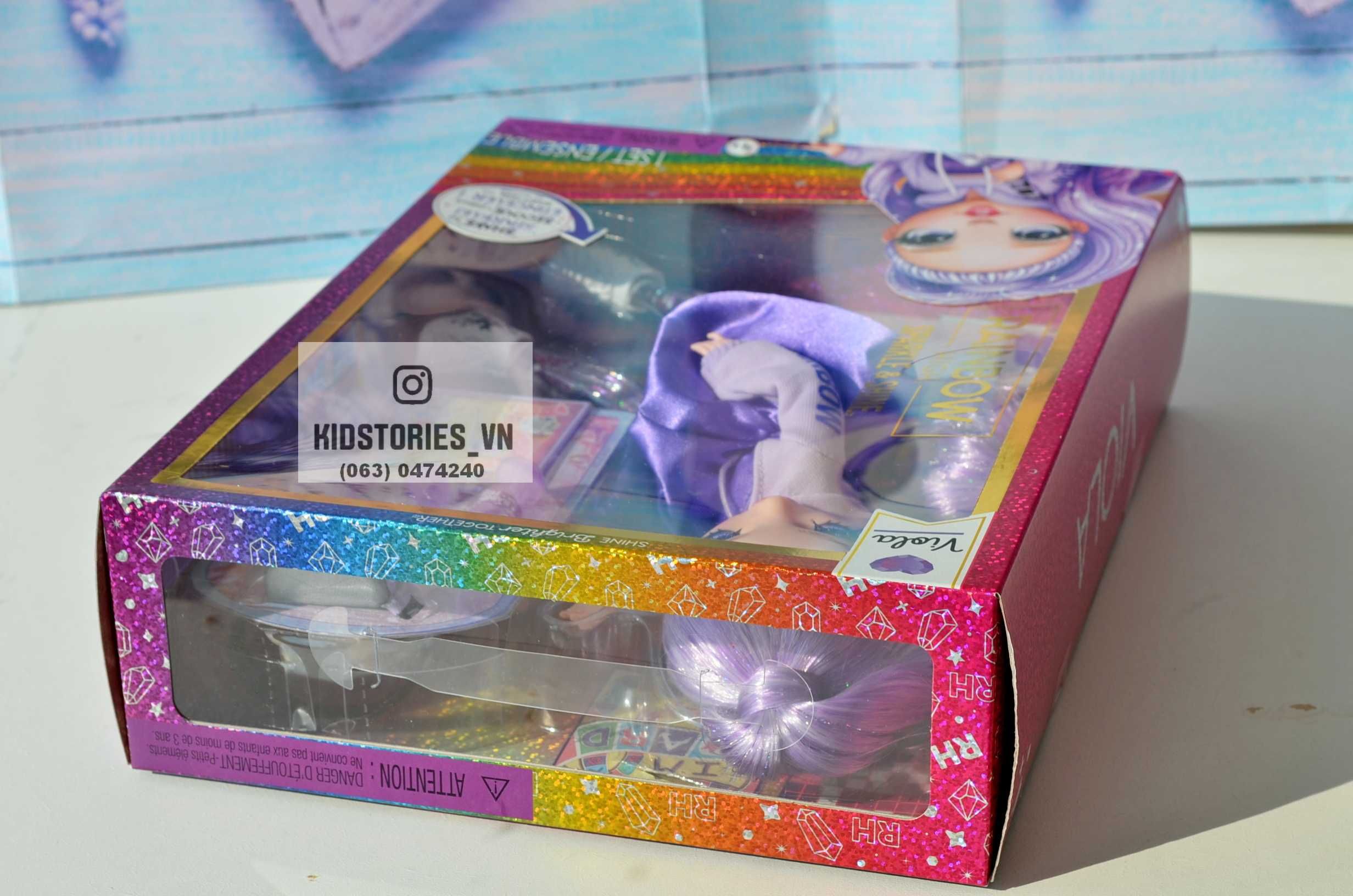 Rainbow High Sparkle & Shine Viola лялька рейнбоу хай блиск і сяйво