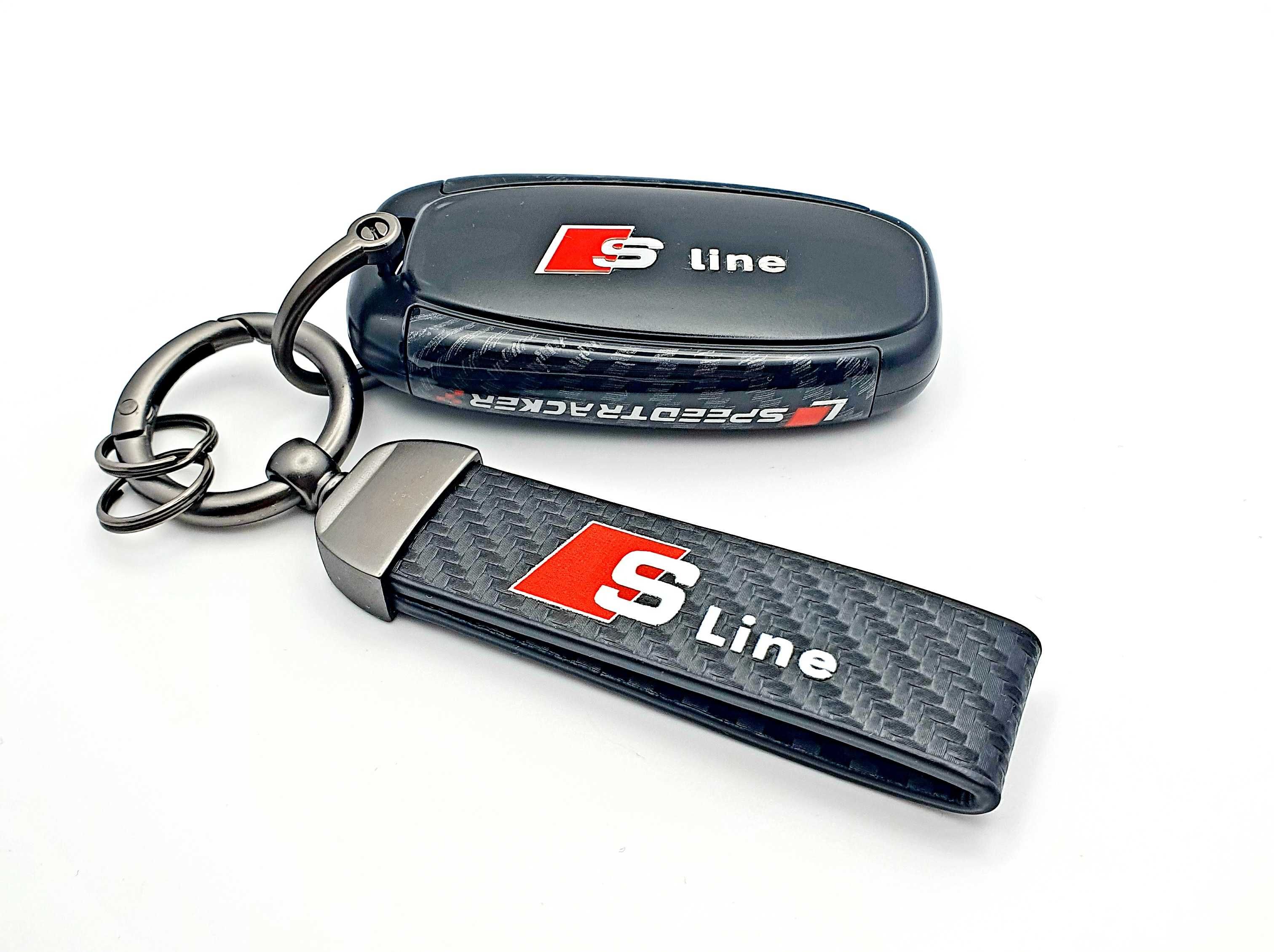 AUDI Q5 Q7  A4 A5 A6 Obudowa do kluczyka + Brelok S-line