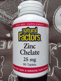 Natural Factors Zinc Chelate 25 мг хелатний цинк хелат 90 таб