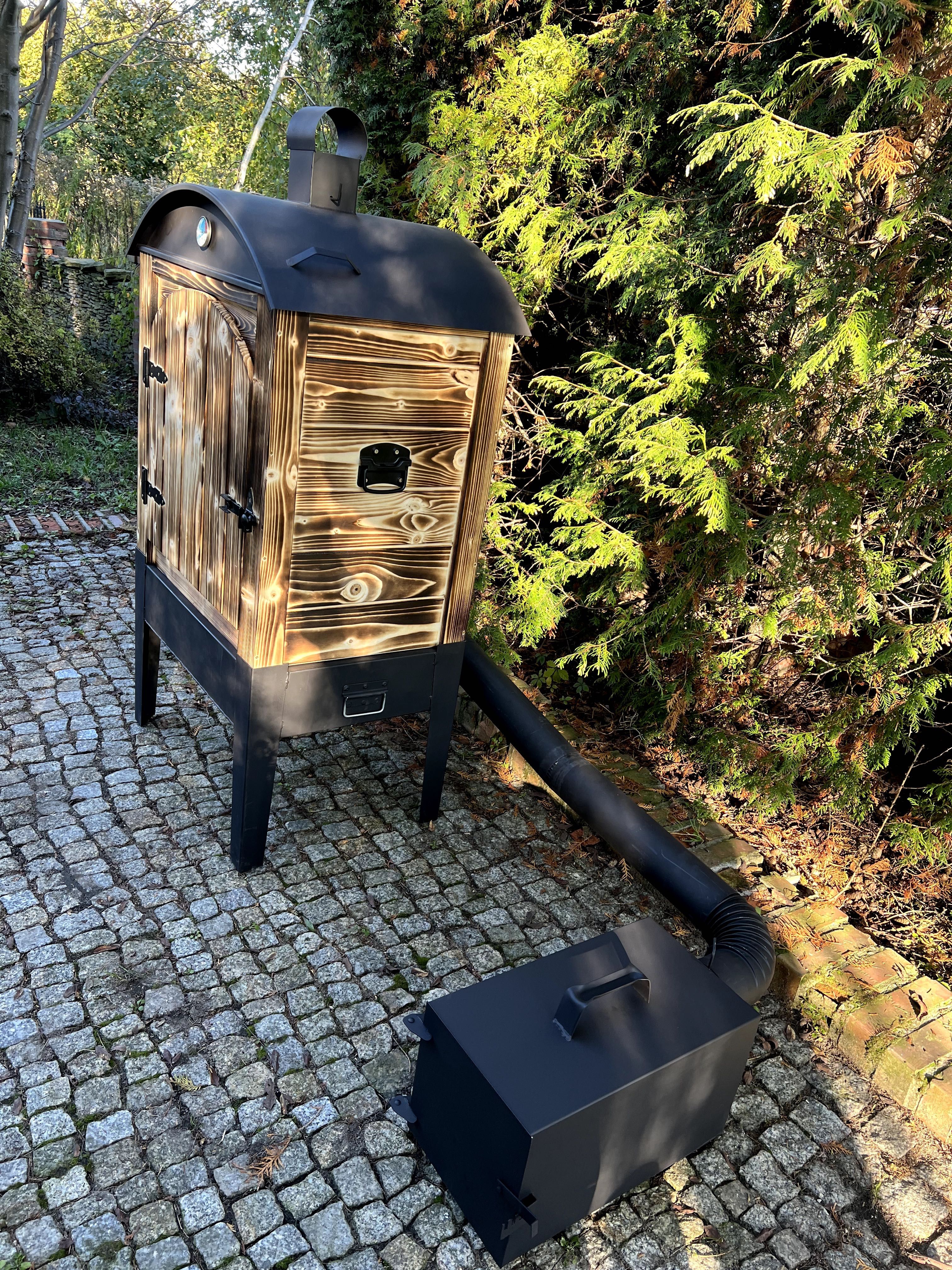 Wędzarnia Drewniana Ogrodowa PREMIUM 70 Opalana