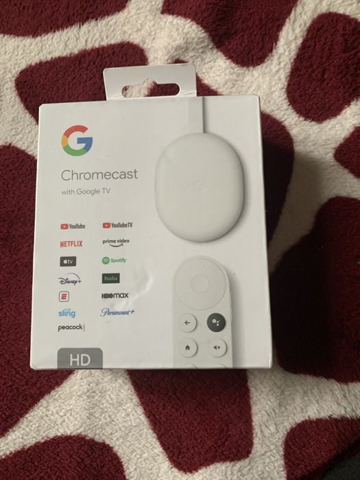Сhromecast Google Chromecast HD with Google TV Snow (GA03131)
