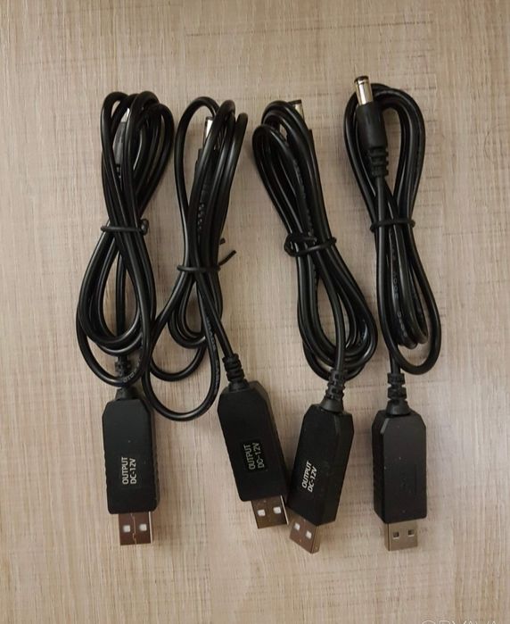 КАБЕЛЬ USB DC ДЛЯ РОУТЕРА із перетворювачем напруги З 5V НА 12V 1A