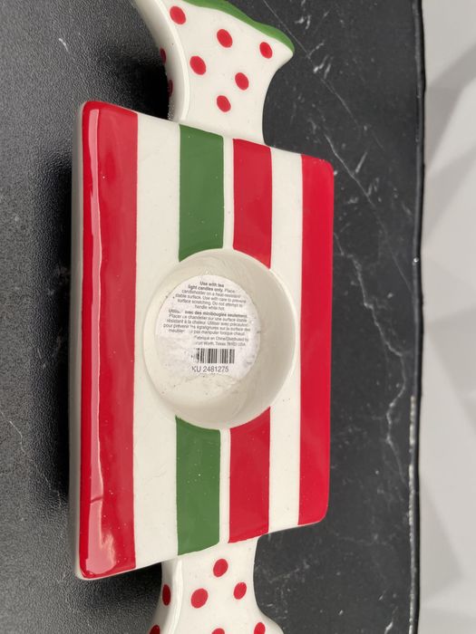 Swiecznik swiąteczny cukierek