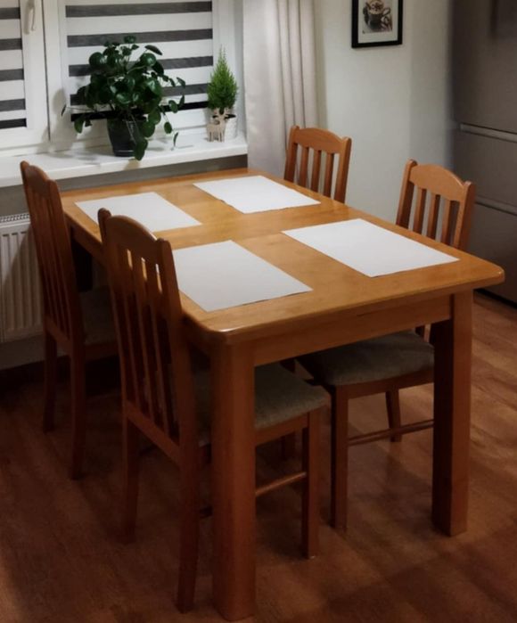 Stół drewniany rozkładany 140/190x90x78