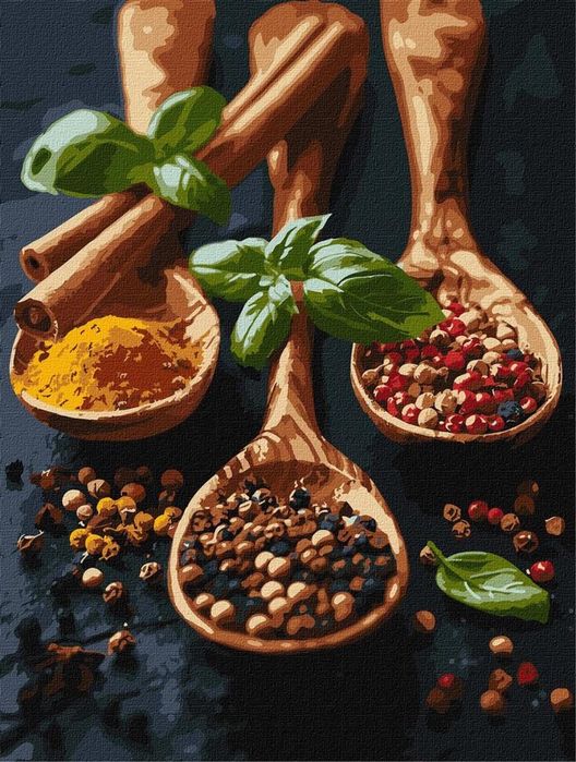 Malowanie po numerach - Przyprawy 30x40cm Ideyka ,302x406 mm