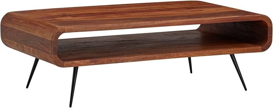 Drewniany stolik kawowy - Naturalne drzewo Sheesham OKAZJA