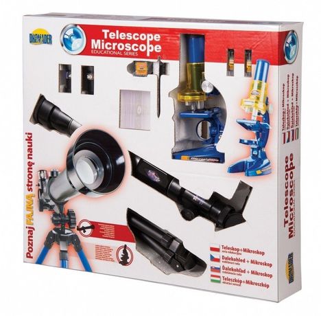 Teleskop + mikroskop zestaw w pudełku 00838 DROMADER