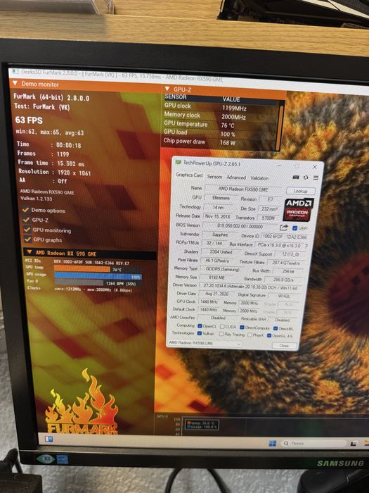 Відеокарта Sapphire Nitro+ SE RX 590 8GB 256bit