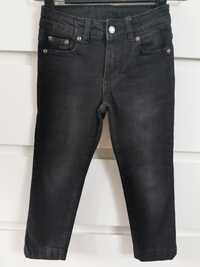 Czarne spodnie jeansy chłopięce coccodrillo 110