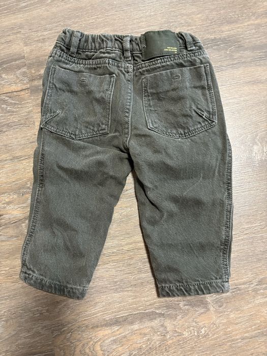 Дитячі джинси Zara 86 р темно-зеленого кольору