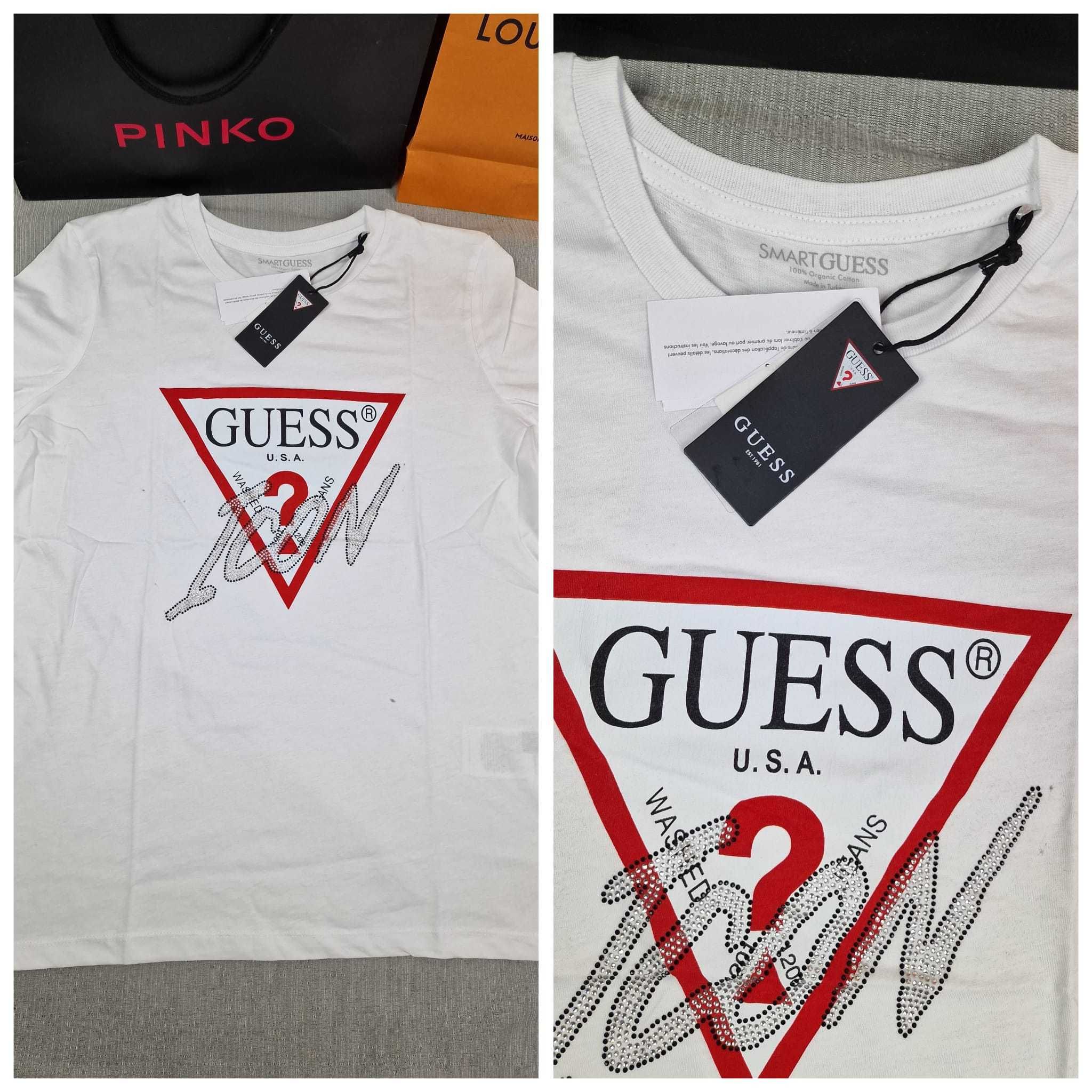 Koszulka damska t-shirt Guess Lacoste kolory