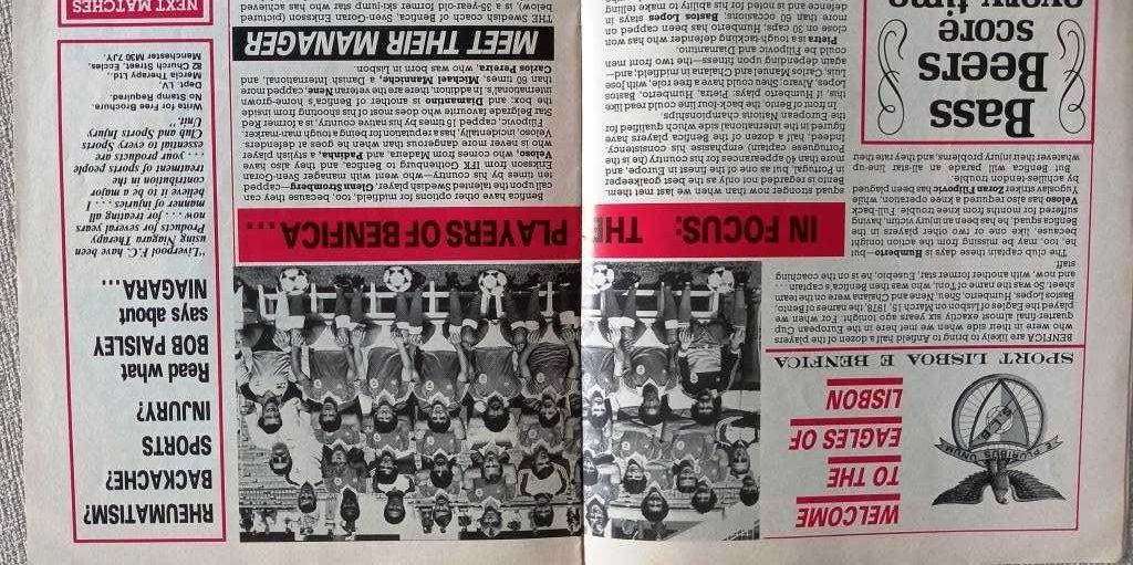 Revista Oficial Liverpool – Especial Liverpool-Benfica - 1984