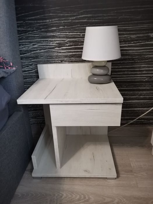 Stoliki nocne lampy 2szt. Dąb craft