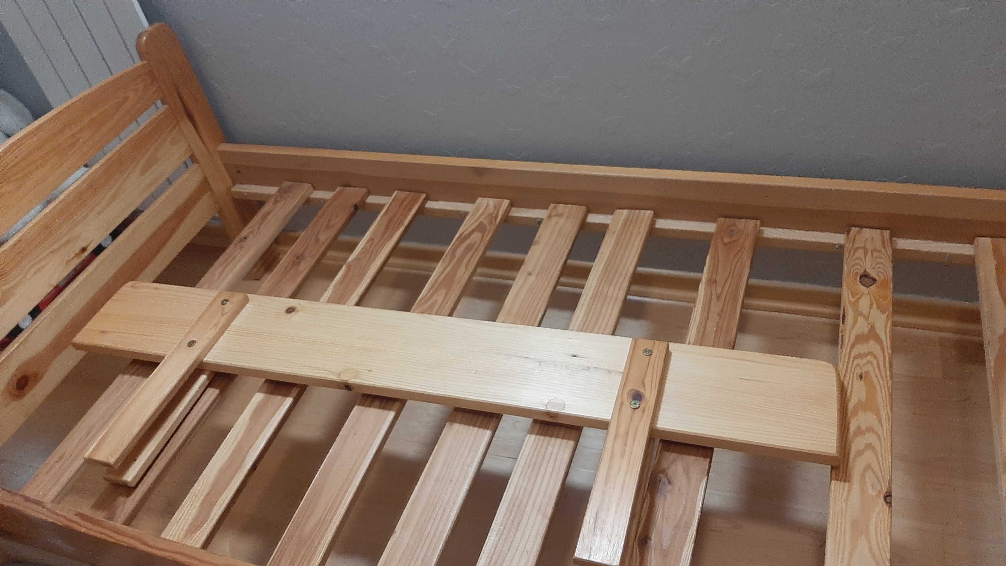 łóżko dziecięce drewniane z szufladą